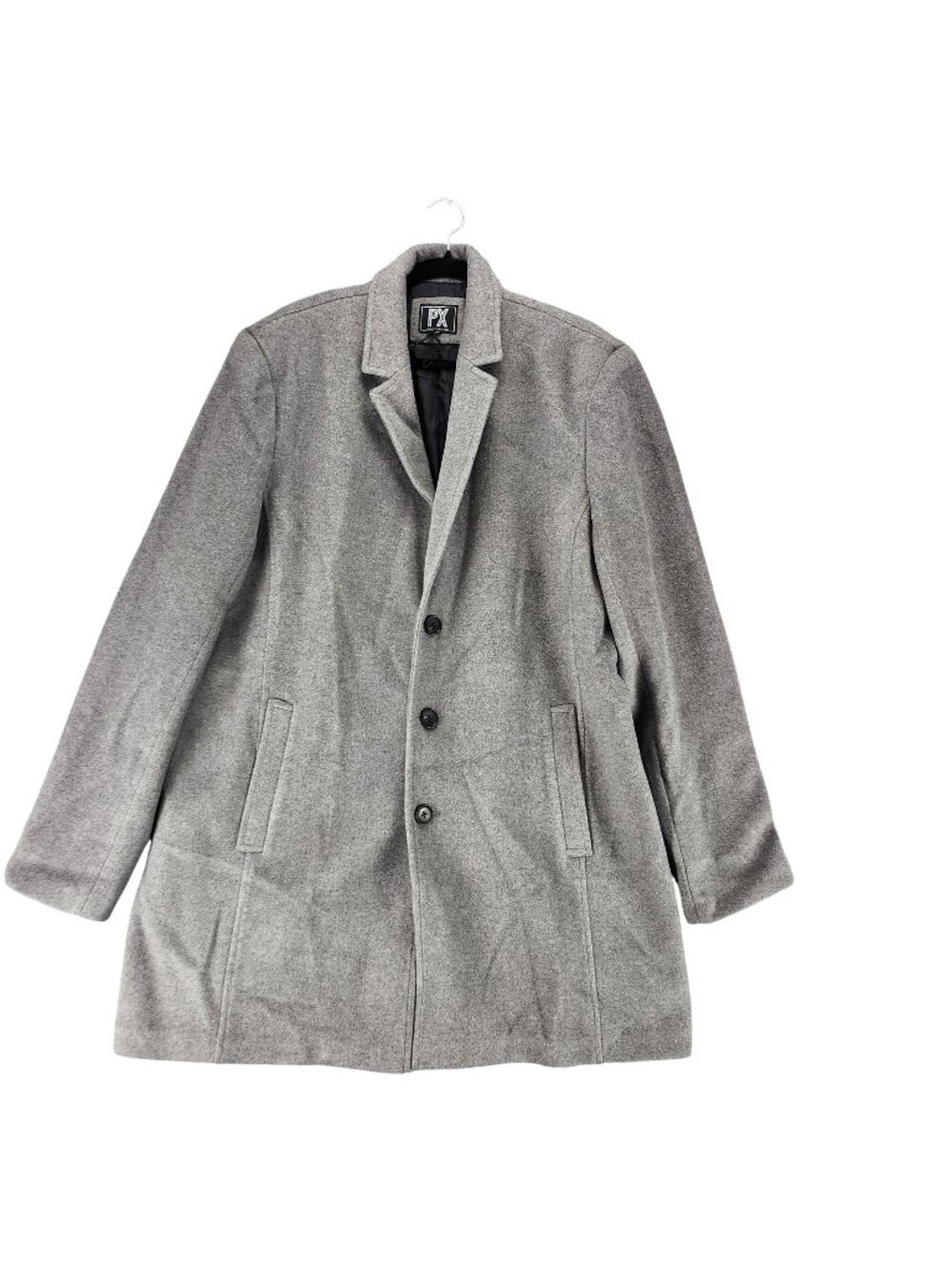 PX Jacket Mens XXL Gray Long Sleeve 3 Button Coat Peacoat *NWOT*
